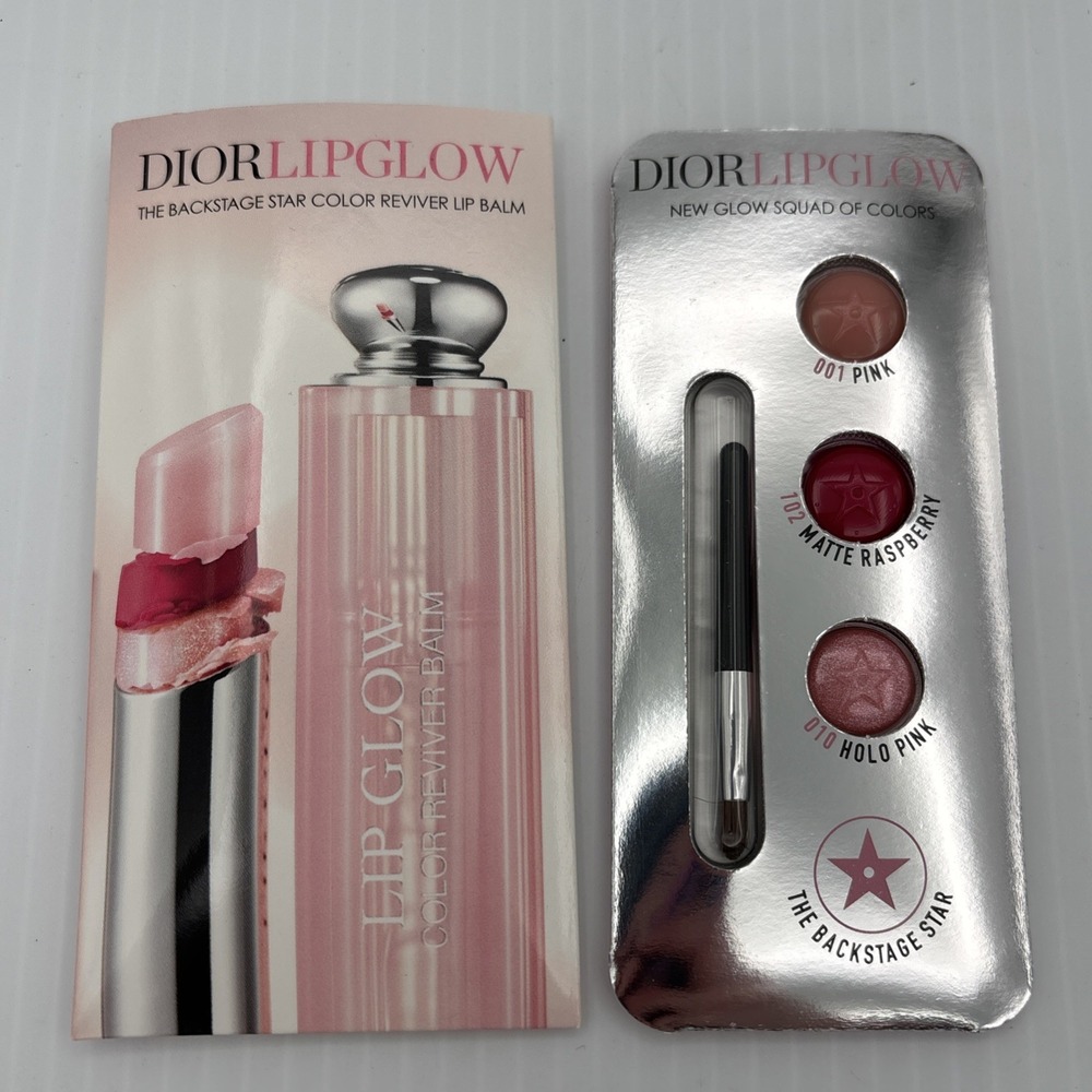 Dior Lip Glow New Squad Color Reviver Nourishing Lip Balm 001, 102, 010 Samples